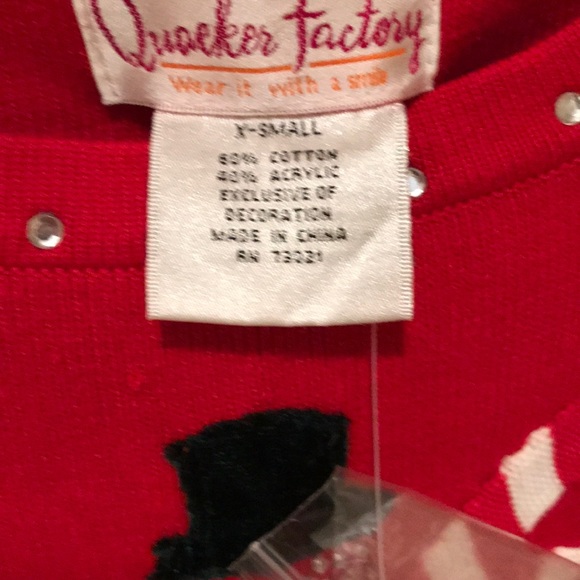Quacker Factory Snowman Sweater XS New - Picture 4 of 11